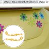 RATCHROLL Reflective Bumper Decal Reflective Yellow Irregular Long Tail Butterfly Pattern Reflective Car Sticker Personalized Decoration