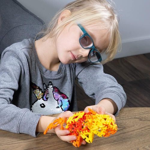 Incredibly Interconnectable Toys That Hinge Toy 504 Piece Extreme Builder Set - Original Colors - STEM Construction Toy Building Block Set