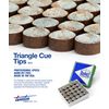 Tweeten Triangle Billiard Pool Cue Tips - 14 mm, Pack of 3