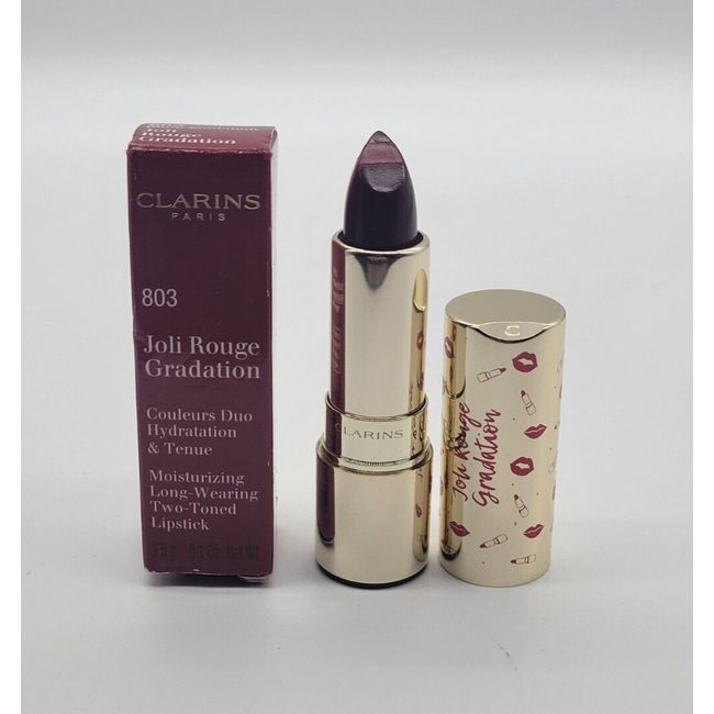 Joli Rouge Gradation 803 PLUM by Clarins 2 Toned Lipstick