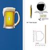 Off the Wall Plates - Beer Mug Decorative Acrylic Electrical Cover - Single Light Switch