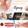 Cigmag Copper Magnetic Bracelets for Men Ultra Strength Magnet Solid Pure Copper Brazaletes Adjustable Cuff Bangles with Present Box (Viking Pattern)