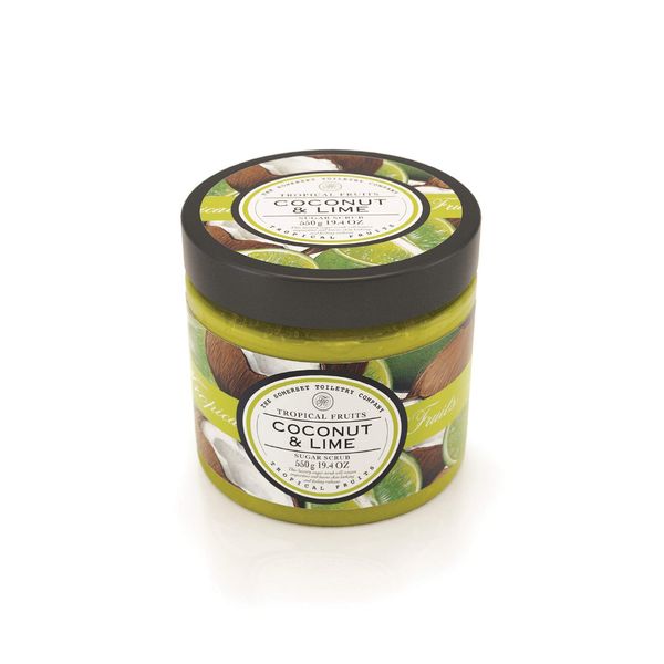 Tropical Fruits Gentle Exfoliating Coconut & Lime Sugar Scrub, 550g