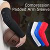 HOPEFORTH 2PCS Padded Elbow Sleeves Compression Arm Protective Support