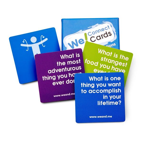 We! Connect Cards Icebreaker Questions Trust Building Games Teambuilding Activities Conversation Starters for Meetings and Workplace As Seen on TEDx (60 Cards)