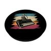 Modular Synthesizer Keyboard Electronic Music Analog Cat PopSockets Swappable PopGrip