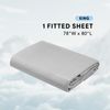Comfort Spaces Coolmax Moisture Wicking Fitted Sheet ONLY Super Soft, Fade