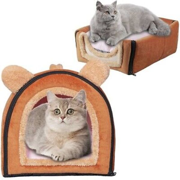 Pet Soft Cat Cave Bed Cat Beds for Indoor Cats Hideout