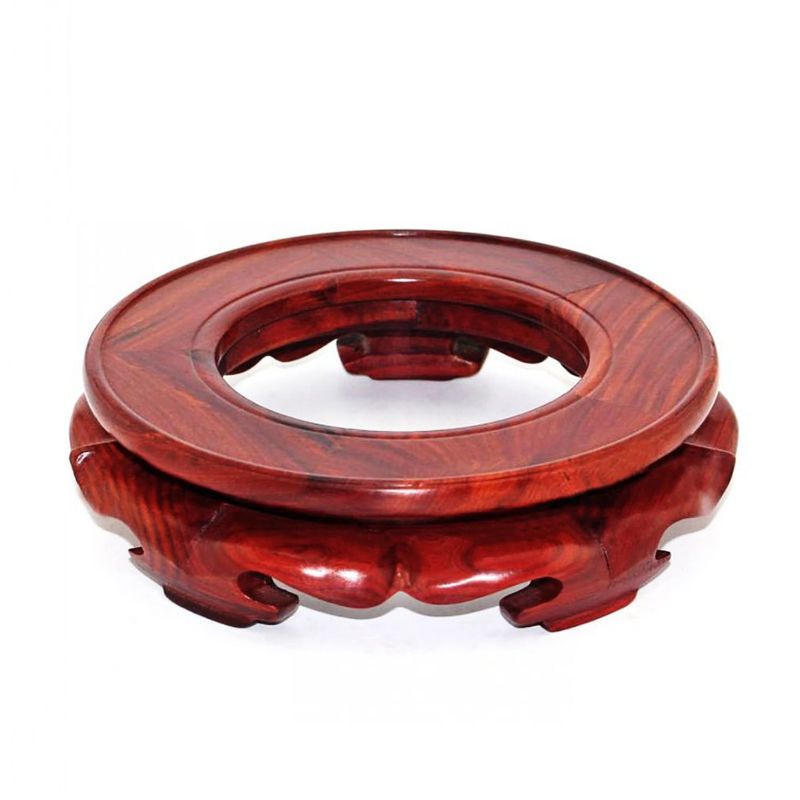 GOLDY&WENDY Oriental Home Display - Pedestal De Madera Con Base De Pie De Tigre De Palisandro Para Manualidades Pedestal Coleccionable Antiguo 6 9