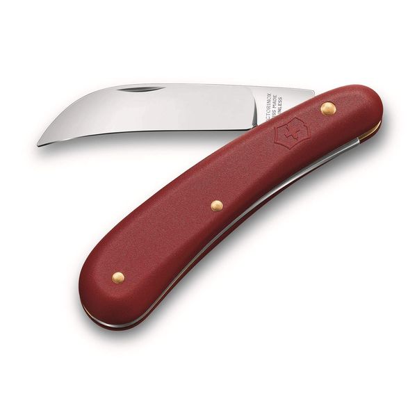 Victorinox, Pruning Knife S, Swiss Army Pocket Knife, Small, Garden, Multi Tool, Blade, curved, Red