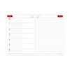 Daigo E1036 2025 Appointment Weekly A5 Notebook, One Week, Black, Begins December 2024