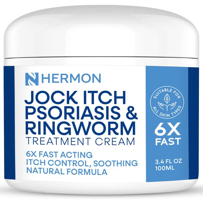 Jock Itch Antifungal Cream, Psoriasis Cream, Ringworm Treatment for Humans, Psoriasis Treatment, Psoriasis Scalp Treatment, Ringworm Cream for Humans, Foot & Body Balm, Provides Soothing Relief-100g