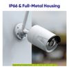 SANNCE 2x Wireless 3MP Outdoor Security IP Camera Two Way Audio for N48WHE NVR