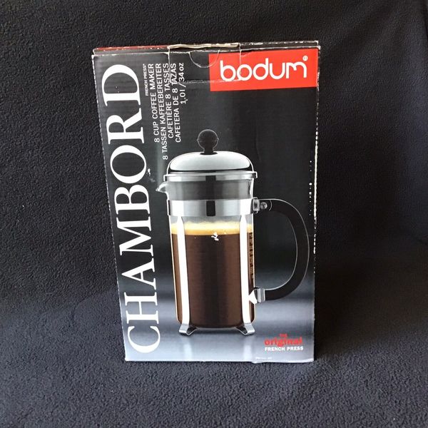 Bodum Chambord 8-Cup French Press for Coffee New in Box Coffee Lovers Favorite