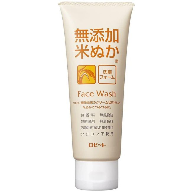 Rosette Rice Bran Face Wash Additive-Free 140g