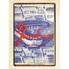 1953 baseball  Program tin sign deco bar