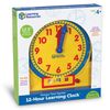 Learning Resources Primary Time Teacher 12-Hour Learning Clock, Teaching Clocks for Kids, Ages 4+