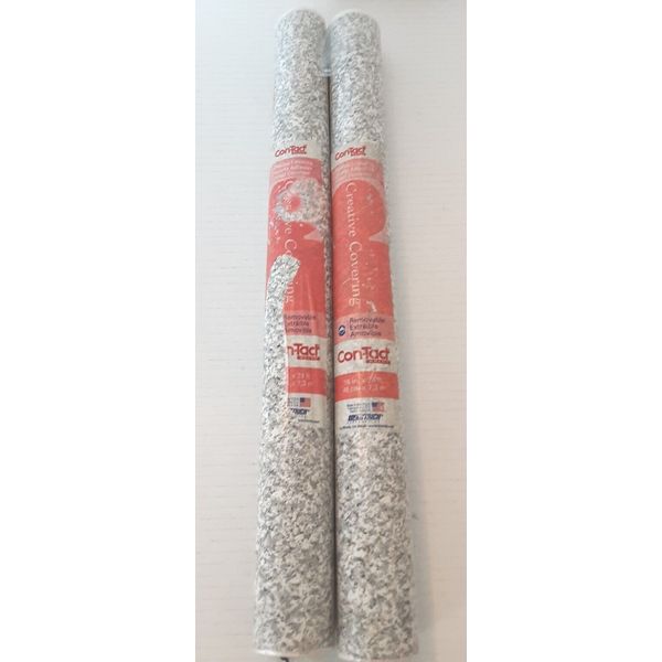 2 Rolls Con-Tact Paper Contact Paper Granite Look Shelf-liner 18"×24' USA