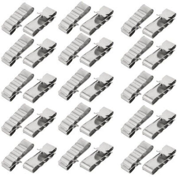 30 Pcs Stainless Steel Trailer Wiring Clips Wire Pv Module Management