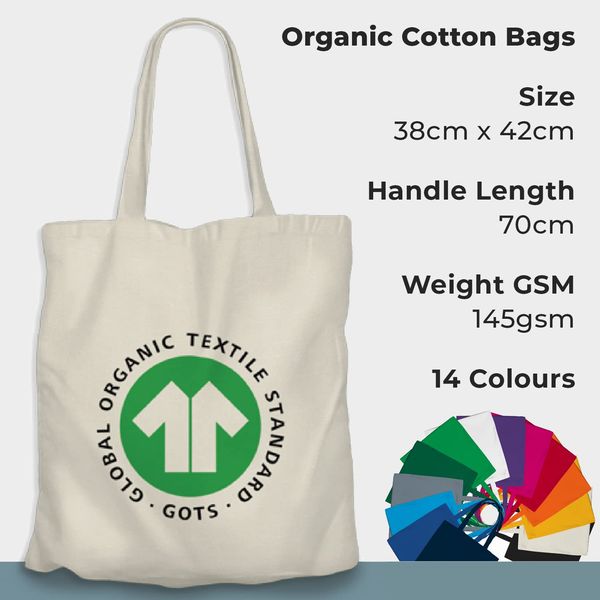 Wonky Line Premium Cotton Tote Bag, Eco-Friendly Shopping Bag, 100% Cotton Canvas, Reusable Grocery Cloth Bag, Extra Strong Long Handle Double Stitched Ideal for Printing (Pink)