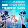 Full On Glitter Cheer Bow (Silver)