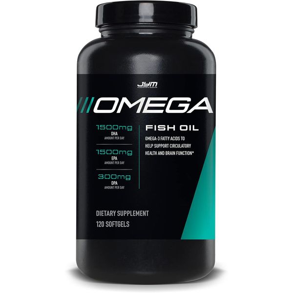 Omega JYM Fish Oil 2800Mg, High Potency Omega 3, EPA, DHA, DPA for Brain, Heart,