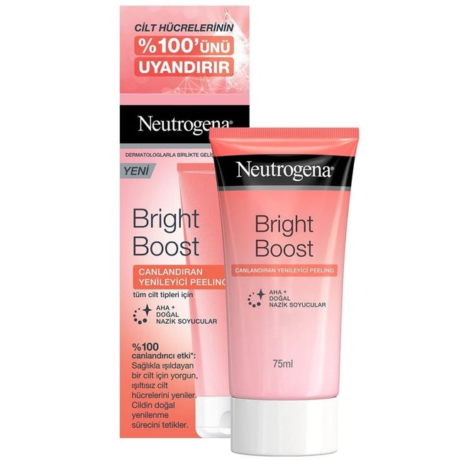 neutrogena bright boost, ışıltı veren yenileyici peeling, 75ml