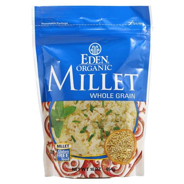 Eden Foods Organic Millet Whole Grain Gluten Free -- 16 oz - 2 pc