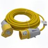110V Extension Lead 25M, 2.5mm Cable, 16 Amp Plug and Coupler UK Made
