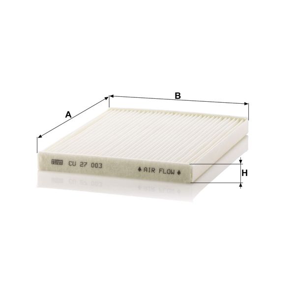 MANN-FILTER CU 27 003 Cabin Air Filter - TRUCKS + BUSES