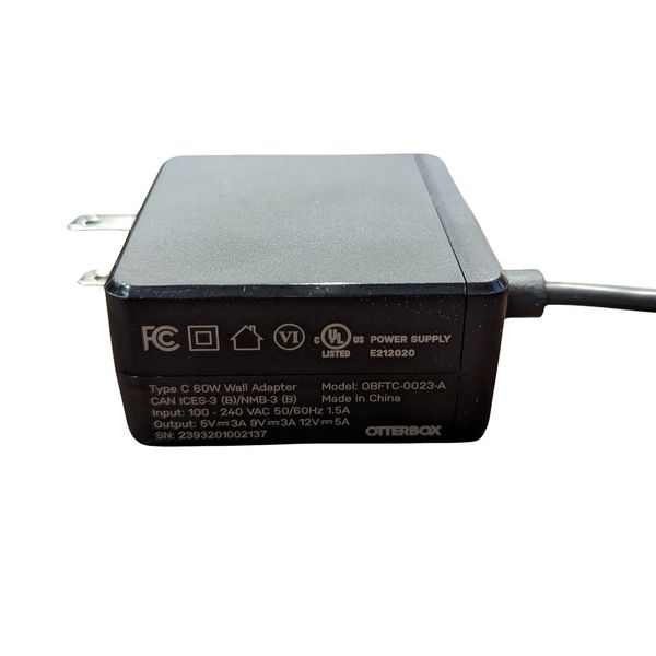 OtterBox 60W USB-C Wall Charger Power Supply  Adapter with 6.6ft Cable