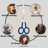 Professional Hairdressing Scissors Hair Cutting Scissors Shears for Barber Salon Home - with Antibacterial Comfort Rubber Grip 100% Stainless Steel (Blue)