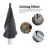 Cottssog Four Spiral Flute Cobalt Step Drill Bit 4-22MM