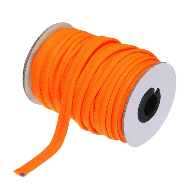 sourcing map Piping Cord Trim 30 Yards 1/2 Inch Piping Tape for Sewing DIY Crafting Fabric Edge Trim Orange