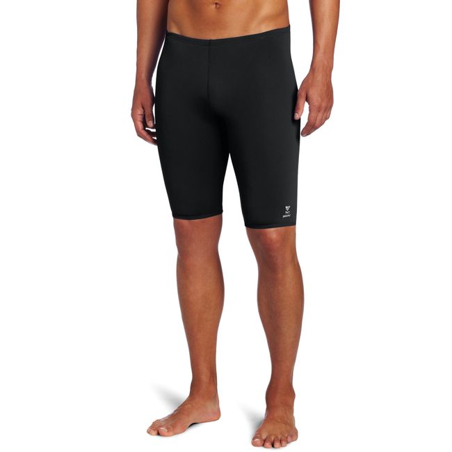 TYR Men's Standard Durafast One Jammer Swimsuit, Black, 32