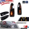 2003-2007 Super Duty Side Mirror Turn Lights LED SMOKE Lens Replacement Kit Set