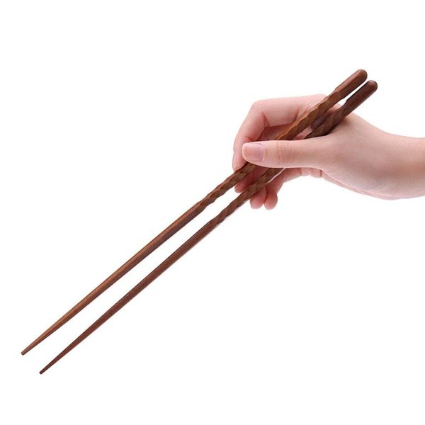 DUOLEIMI Nabashi Wooden Chopsticks, 13.0 inches (33 cm), Long Chopsticks, Fried Food, Chopsticks, Anti-Slip, Cooking Tool, Extra Long 13.0 inches (33 cm)