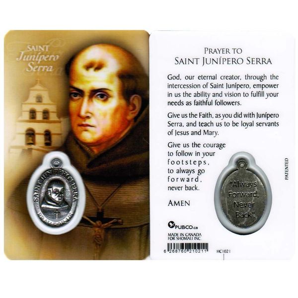 RosaryMart Saint Junipero Serra, Prayer Card