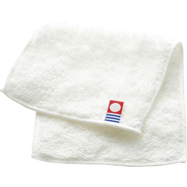 Tokuda 64809 Sustainable Half Handkerchief, Made in Imabari, White