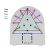 AKNPMHT Dome Security Camera Mounting Hardware Bracket Fixed Stand Camera Mount ABS Plastic C6H C6TC C6C Security Surveillance Camera Accessories