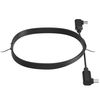 CTA Digital 10ft USB-C Cable 10ft Right Angle Dual USB-C Cable - Black (PART-10FTRAUSBC)