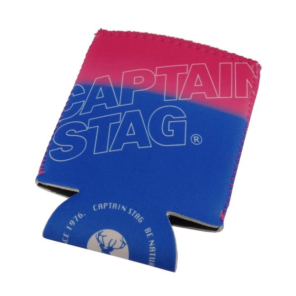 Captain Stag UE-4923 Soft Can Holder, Coolie Sleeve, CS Soft Can Jacket, Compatible with 11.8 fl oz (350 ml) Cans, Gradient/Pink x Blue, Product Size: Approx. 3.9 x 5.1 x 0.3 inches (98 x 130 x 8 mm)