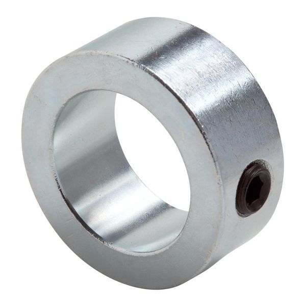 Climax Metals C-100 Zinc Plated Steel Shaft Collar, Set Screw Style, One Piece, 1" Bore, 1-1/2" Outside Diameter, 5/8" Width, 5/16"-18 Set Screw