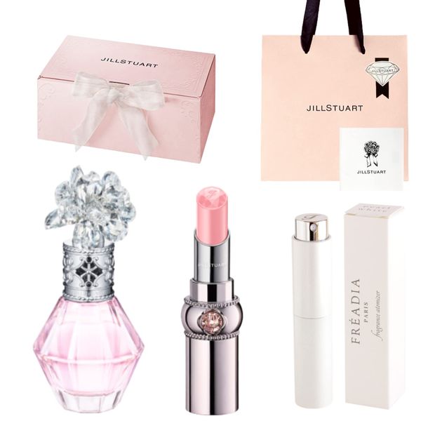 Jill Stuart Gift Coffret Hair Mist & Lip Balm Gift Set [Gift Wrapped] Shopper Gift Box Atomizer Set