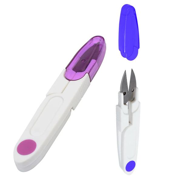 Sewing Thread Cutters, Multipurpose Snippers with Safety Cap, Perfect for Clipping Threads, Yarn, Portable Snip Scissors for Small Plants, DIY and Arts & Crafts (1)