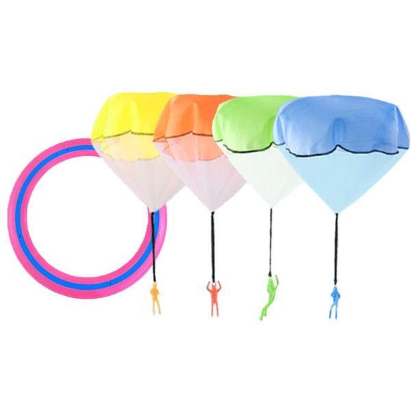 Fumemo Frisbee Mini Parachute Fun Toy Flying Disc Donut Parachute Fly Outdoors Outdoor Park Outdoor Kids Adults Funny Play Popular Set