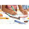 STABILO Trio Scribbi - Triangular Fibre-Tip Pen - Pack of 5 - Yellow