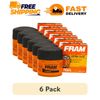 (6 pack) FRAM Extra Guard Oil Filter, PH3614, 10K Miles, Replacement Oil Filter