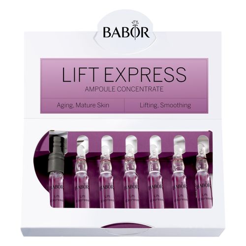 BABOR Lift Express Anti-Ageing Serum Ampoules for the Face, Instant Anti-Wrinkle Effect, Vegan Formula, Ampoule Concentrates, 7 x 2 ml