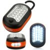 24+3 LED Work Light Hook Flashlight with Magnet&2 Light Modes outdoor camping